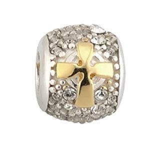 Solvar Golden Cross Bead